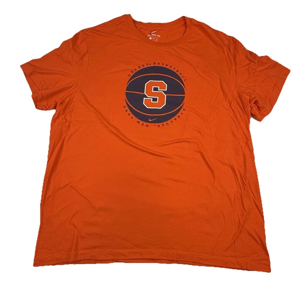 Nike Syracuse Orange Basketball T-shirt Mens‎ XXL The Nike Tee Short Sleeve